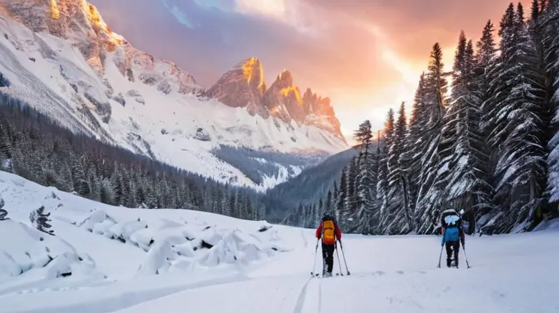 Un paisaje alpino cubierto de nieve muestra una escena trágica con cinco figuras sin vida en equipo de esquí, rodeadas de nieve y un equipo de rescate en la distancia