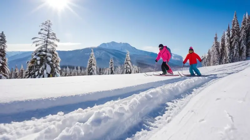 Un paisaje invernal lleno de alegría