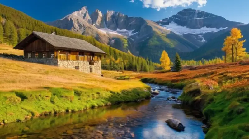 Un paisaje montañoso impresionante con picos nevados