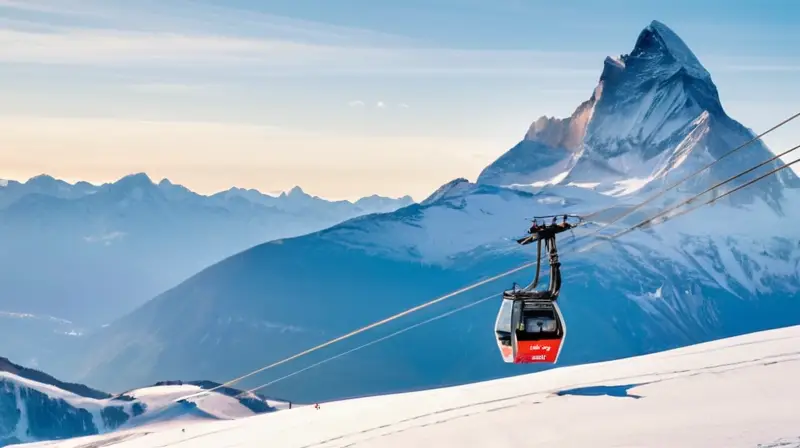 Un impresionante paisaje alpino con picos nevados