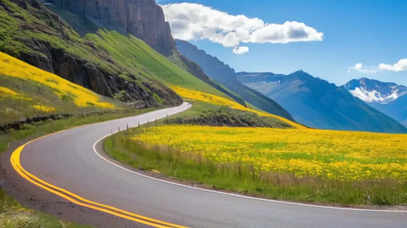 Un camino montañoso estrecho y sinuoso, rodeado de rocas y vegetación, con un vehículo que avanza en un ambiente tenso y potencialmente peligroso