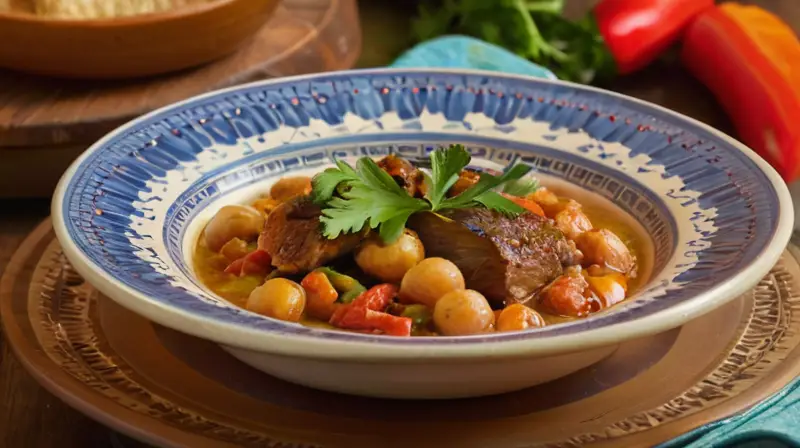 Una mesa rústica con platos tradicionales aragoneses