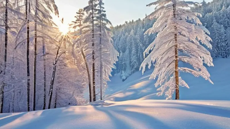 Un paisaje invernal sereno y hermoso