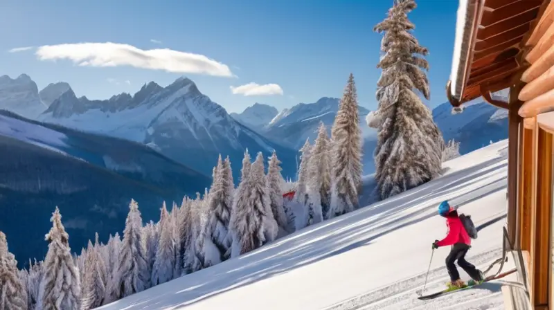 Un paisaje invernal de montañas cubiertas de nieve