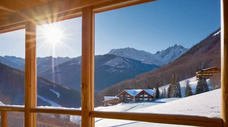 Un paisaje invernal en los Pirineos muestra montañas nevadas