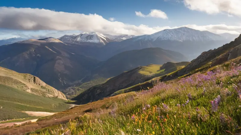 Montañas españolas majestuosas con picos escarpados