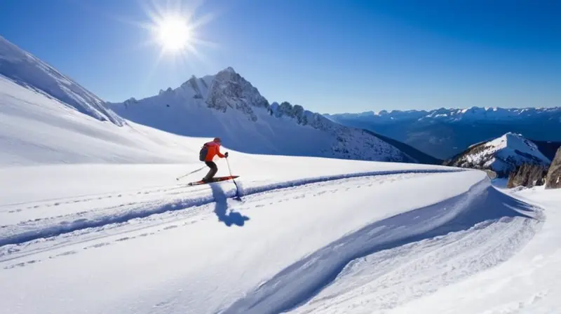 Un paisaje invernal con montañas nevadas