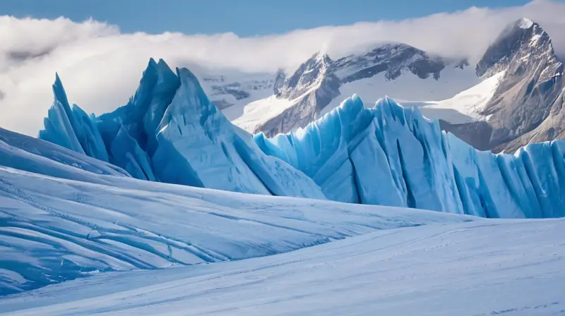 Un impresionante paisaje alpino con glaciares