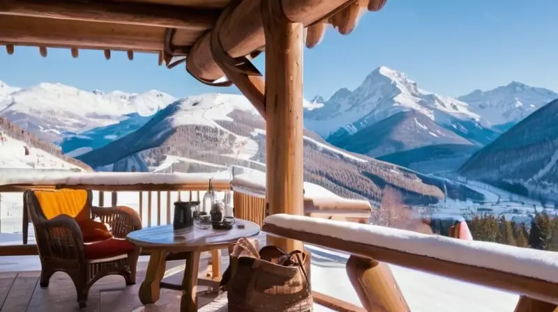 Un paisaje invernal de montañas nevadas