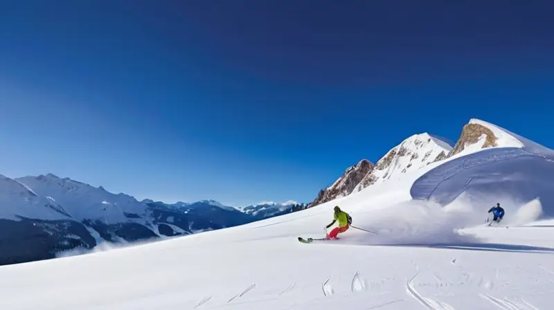 Un paisaje invernal con montañas nevadas