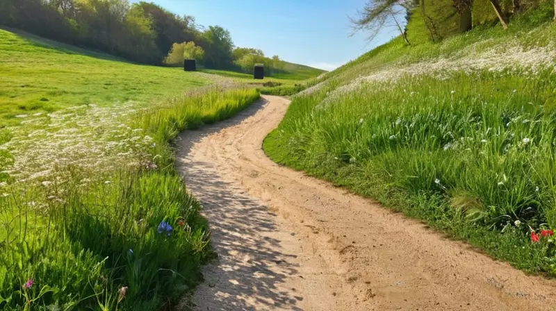 Un paisaje sereno con colinas