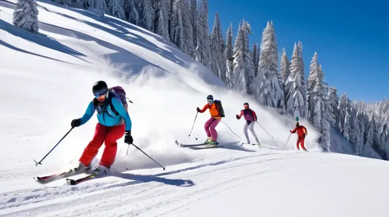 Un paisaje invernal de 27.5 kilómetros de pistas de esquí cubiertas de nieve