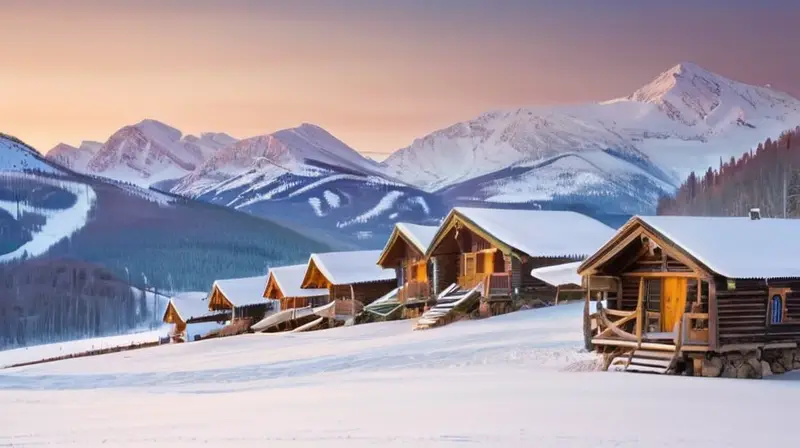 Un sereno paisaje invernal con colinas nevadas