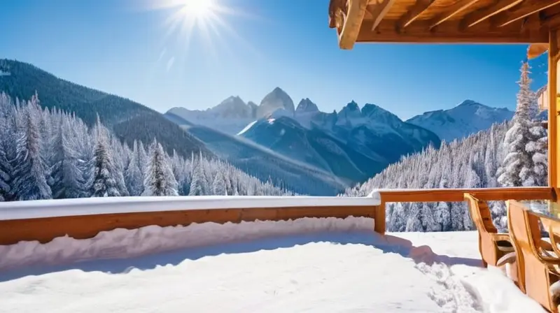 Un paisaje invernal vibrante con esquiadores en acción