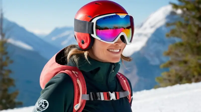 Letizia esquiando en una montaña nevada con Felipe VI sonriendo en la pendiente, todo bajo un cielo azul y soleado