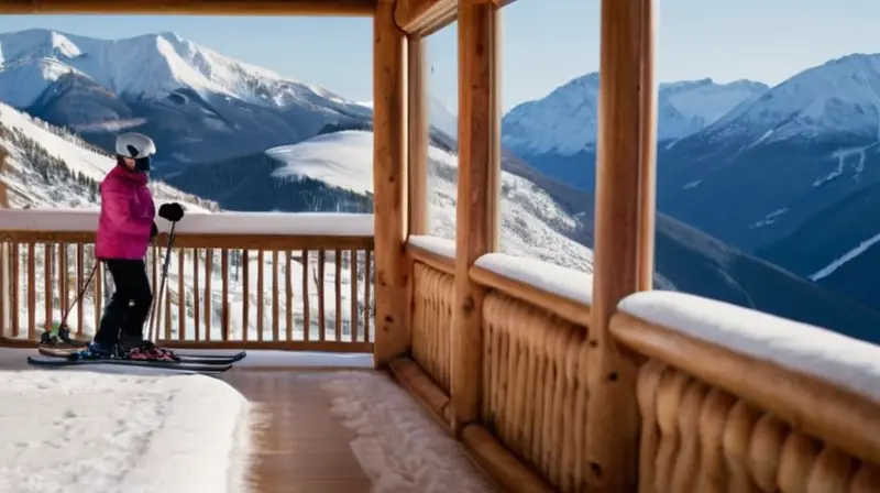 Un paisaje invernal vibrante con esquiadores