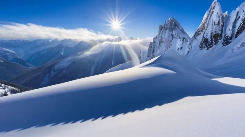 Un paisaje impresionante de los Alpes suizos con montañas nevadas