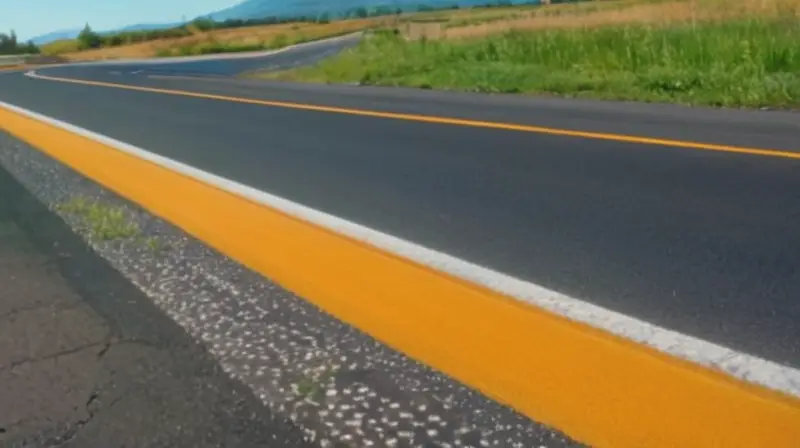 Una carretera asfaltada amplia y bien mantenida