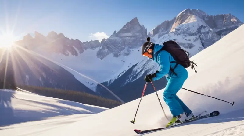 Montañas nevadas con picos afilados