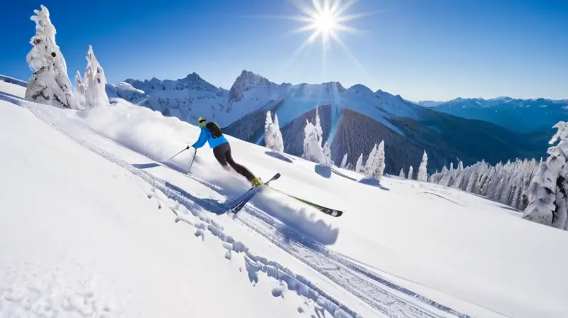 Un paisaje invernal de montañas cubiertas de nieve