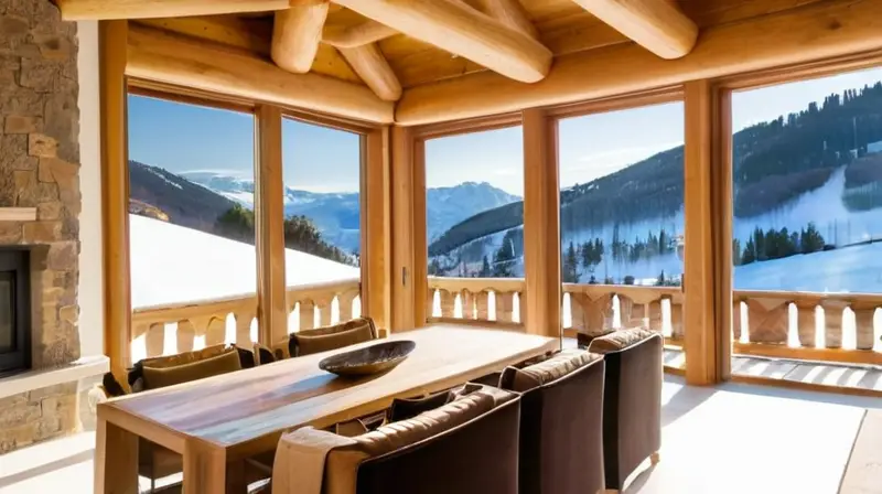 Chalet de lujo en Baqueira Beret, con elegantes acabados, vistas impresionantes y un ambiente acogedor