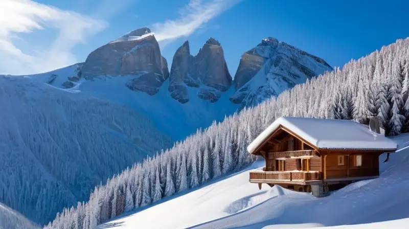 Montañas nevadas con picos afilados