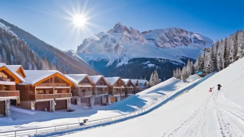 Un paisaje invernal vibrante y sereno