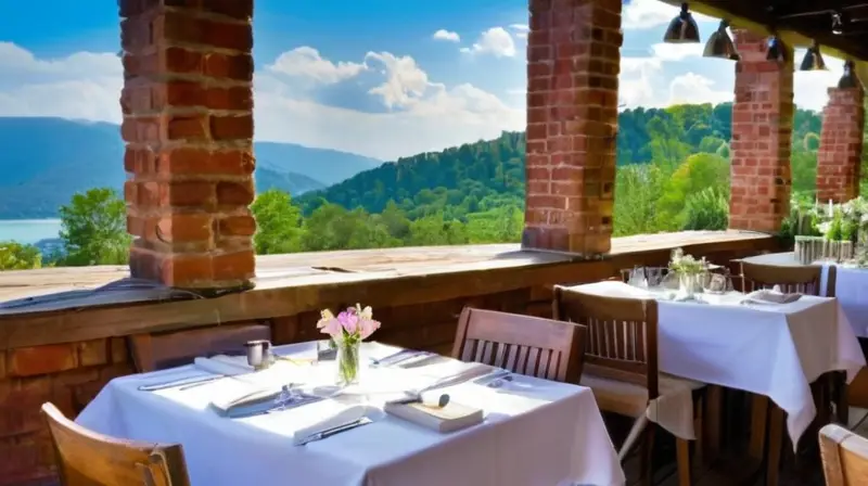 Un encantador restaurante rústico con un exterior acogedor