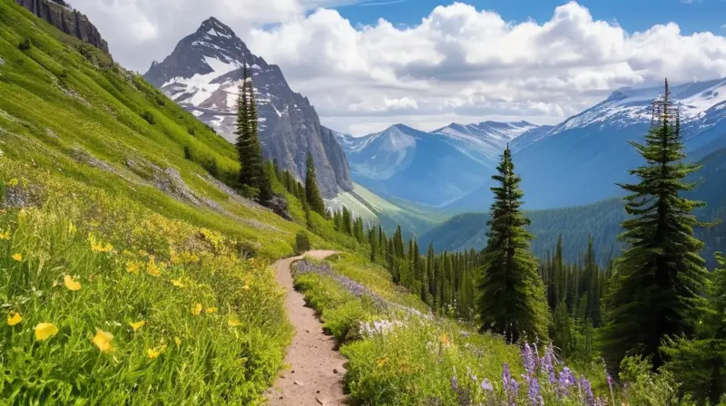 Un paisaje natural impresionante con montañas