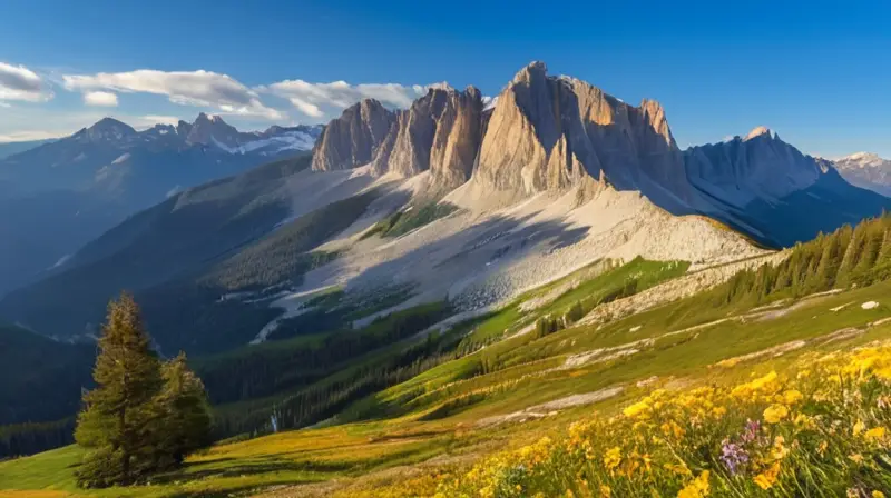 El majestuoso pico Sassolungo destaca por sus acantilados de granito