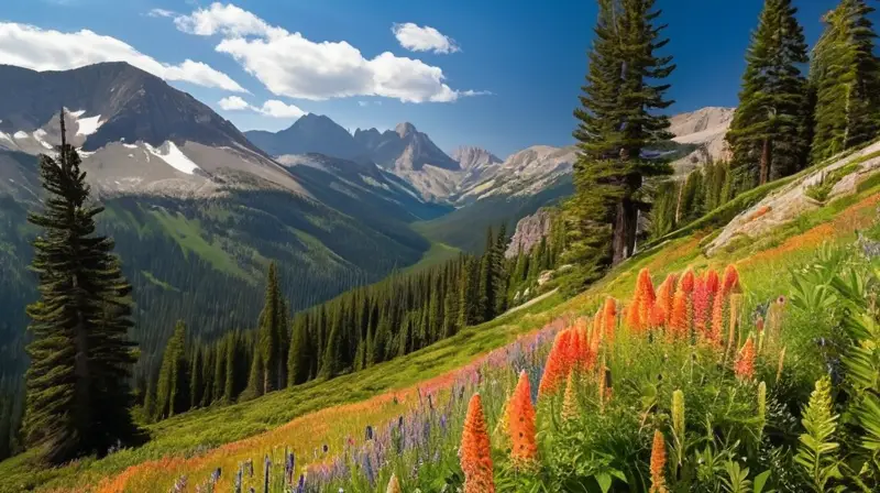 Un paisaje montañoso vibrante y diverso