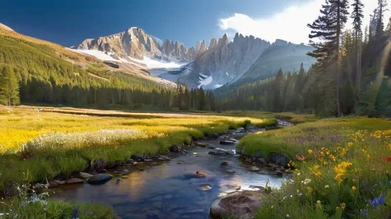 Las majestuosas montañas de Sierra Nevada ofrecen paisajes de picos nevados