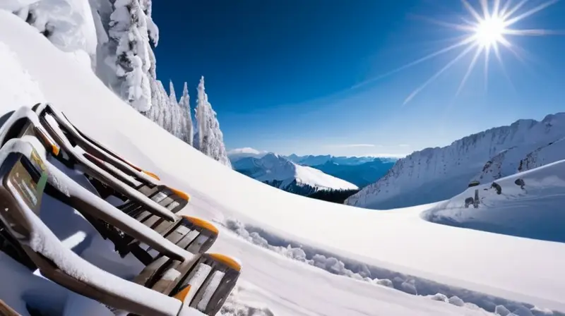 Un paisaje invernal con montañas nevadas