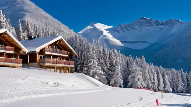 Un día de esquí en montañas nevadas con esquiadores felices, paisajes vibrantes y un ambiente de aventura